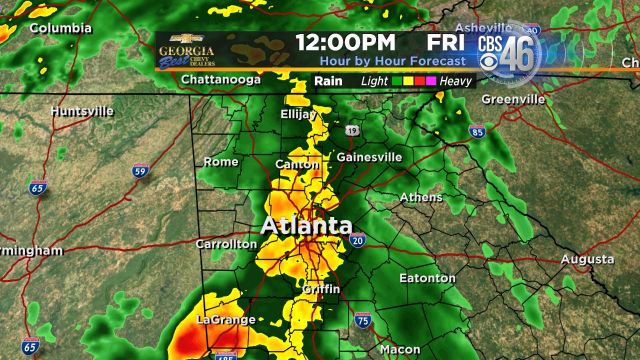 Storms Marching Towards Atlanta Today Cbs46 News 