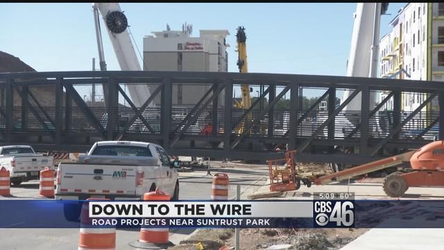 Braves, Cobb County race to wrap up road projects before opening day