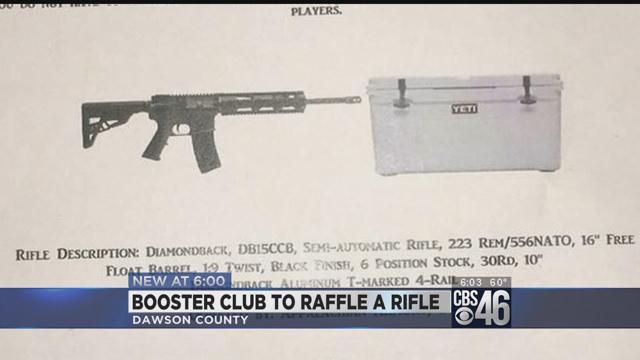 School booster club raffles off semi-automatic rifle
