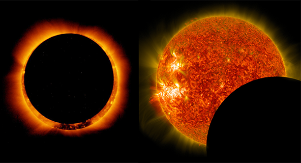 What's the difference between a solar and lunar eclipse?