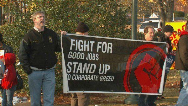 ... protest outside local Walmart on Black Friday - CBS46 News
