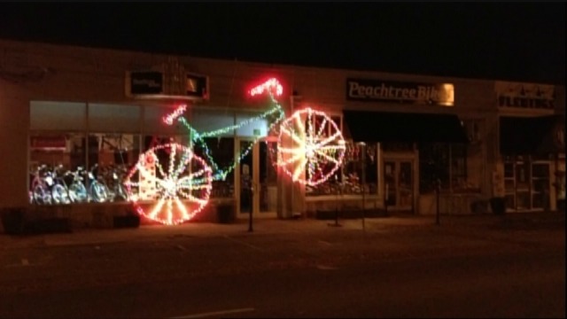 Photo of Peachtree Bikes before the fire