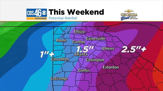 © Forecast Rainfall this Weekend