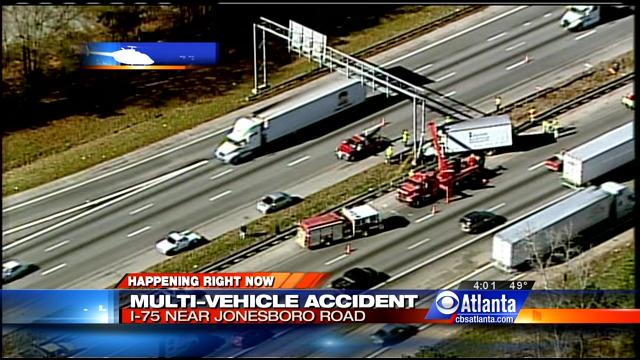 Accident on I-75 in Henry County causes major backup - CBS46 News